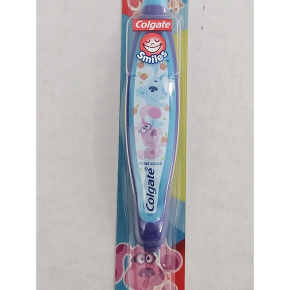 Blue's Clues Colgate Toothbrush Vintage NIB Ages 2 + Blue And Magenta - Picture 1 of 5